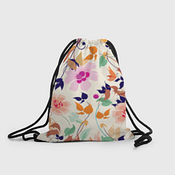 Рюкзак-мешок Summer floral pattern, цвет: 3D-принт