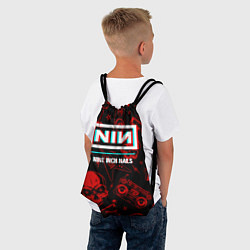 Рюкзак-мешок Nine Inch Nails Rock Glitch, цвет: 3D-принт — фото 2