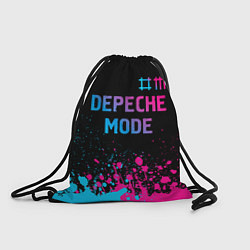 Рюкзак-мешок Depeche Mode Neon Gradient, цвет: 3D-принт