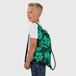 Рюкзак-мешок Ажурный цветочный летний орнамент, цвет: 3D-принт — фото 2