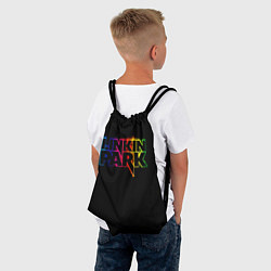 Рюкзак-мешок Linkin Park neon, цвет: 3D-принт — фото 2