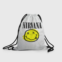 Рюкзак-мешок Nirvana логотип гранж, цвет: 3D-принт
