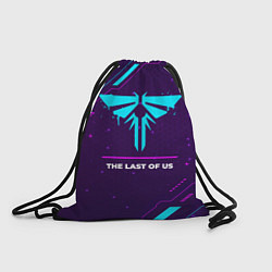 Рюкзак-мешок Символ The Last Of Us в неоновых цветах на темном, цвет: 3D-принт