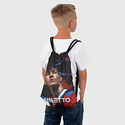 Рюкзак-мешок Нилетто и красно-синие разводы, цвет: 3D-принт — фото 2