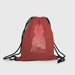 Рюкзак-мешок Яэ Мико на прогулке, цвет: 3D-принт