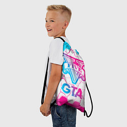 Рюкзак-мешок GTA Neon Gradient, цвет: 3D-принт — фото 2