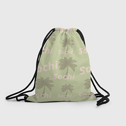 Рюкзак-мешок Пальмы на салатном фоне palm trees text, цвет: 3D-принт