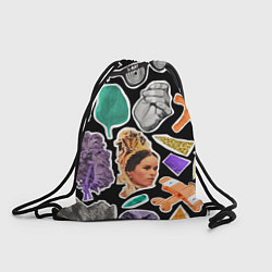 Рюкзак-мешок Underground pattern Fashion trend, цвет: 3D-принт