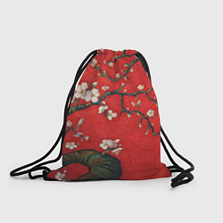 Рюкзак-мешок Цветущий миндаль, цвет: 3D-принт