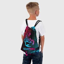 Рюкзак-мешок Scorpions Neon Gradient, цвет: 3D-принт — фото 2