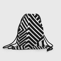 Рюкзак-мешок Минималистический геометрический паттерн, цвет: 3D-принт