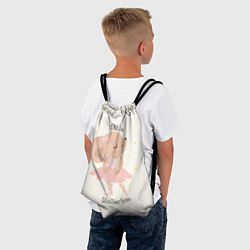 Рюкзак-мешок Маленькая Балерина, цвет: 3D-принт — фото 2