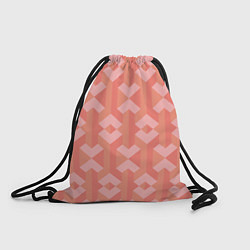 Рюкзак-мешок Геометрический узор розового цвета geometric pink, цвет: 3D-принт