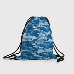 Рюкзак-мешок Камуфляж морской, цвет: 3D-принт