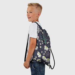 Рюкзак-мешок Ромашка Полевая Цветочная, цвет: 3D-принт — фото 2