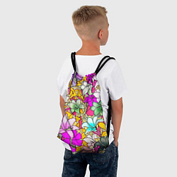Рюкзак-мешок COLORED LILIES, цвет: 3D-принт — фото 2