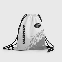 Рюкзак-мешок Daewoo Speed на светлом фоне со следами шин, цвет: 3D-принт