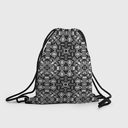 Рюкзак-мешок Black and white ethnic oriental ornament, цвет: 3D-принт