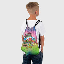Рюкзак-мешок Продавец арбузов на машине, цвет: 3D-принт — фото 2