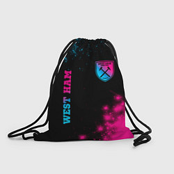 Рюкзак-мешок West Ham Neon Gradient, цвет: 3D-принт