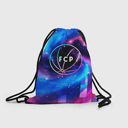 Рюкзак-мешок Porto Неоновый Космос, цвет: 3D-принт
