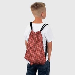 Рюкзак-мешок Оранжевые, коричневые акварельные пятна, цвет: 3D-принт — фото 2