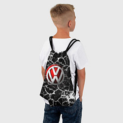 Рюкзак-мешок Volkswagen Трещины, цвет: 3D-принт — фото 2