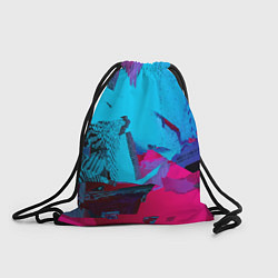 Рюкзак-мешок Авангардная фрактальная композиция - Глитч, цвет: 3D-принт