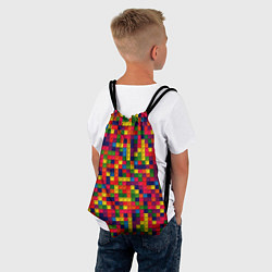 Рюкзак-мешок Компьютерная мозаика, цвет: 3D-принт — фото 2