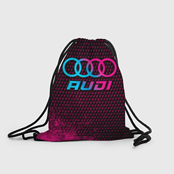 Рюкзак-мешок Audi - neon gradient, цвет: 3D-принт