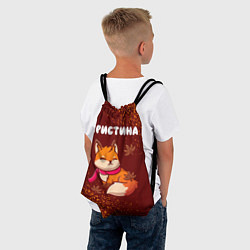 Рюкзак-мешок Кристина осенняя лисичка, цвет: 3D-принт — фото 2