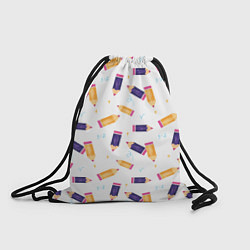 Рюкзак-мешок Карандашики, цвет: 3D-принт