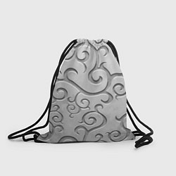 Рюкзак-мешок Ажурный орнамент на поверхности металла, цвет: 3D-принт