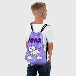 Рюкзак-мешок Юля кошка единорожка, цвет: 3D-принт — фото 2