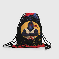 Рюкзак-мешок Карате горилла, цвет: 3D-принт