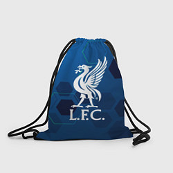 Рюкзак-мешок Liverpool шестиугольники абстракция, цвет: 3D-принт