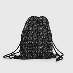 Рюкзак-мешок Милые Разные Мордочки Котов, цвет: 3D-принт