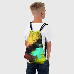 Рюкзак-мешок Яркий красочный гранж, цвет: 3D-принт — фото 2