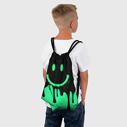 Рюкзак-мешок Смайлик с подтеками, цвет: 3D-принт — фото 2