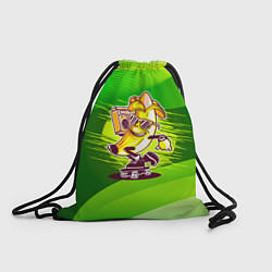 Рюкзак-мешок Банан катится на скейте, цвет: 3D-принт