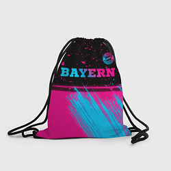 Рюкзак-мешок Bayern - neon gradient: символ сверху, цвет: 3D-принт