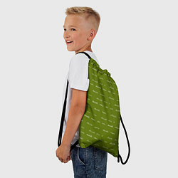 Рюкзак-мешок Зелёная любовь, цвет: 3D-принт — фото 2