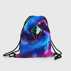 Рюкзак-мешок No Mans Sky неоновый космос, цвет: 3D-принт