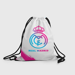 Рюкзак-мешок Real Madrid neon gradient style, цвет: 3D-принт