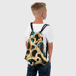 Рюкзак-мешок Золотые ветви, цвет: 3D-принт — фото 2