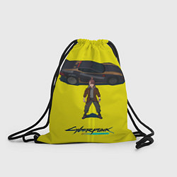Рюкзак-мешок Киберпанк Бегущий по краю арт, цвет: 3D-принт