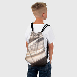 Рюкзак-мешок Абстрактные волны и огни бесконечности, цвет: 3D-принт — фото 2