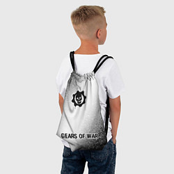 Рюкзак-мешок Gears of War glitch на светлом фоне: символ, надпи, цвет: 3D-принт — фото 2