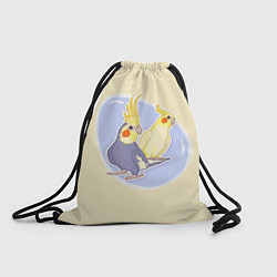 Рюкзак-мешок Умные попугаи Корелла, цвет: 3D-принт