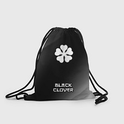Рюкзак-мешок Black Clover японский шрифт: символ, надпись, цвет: 3D-принт